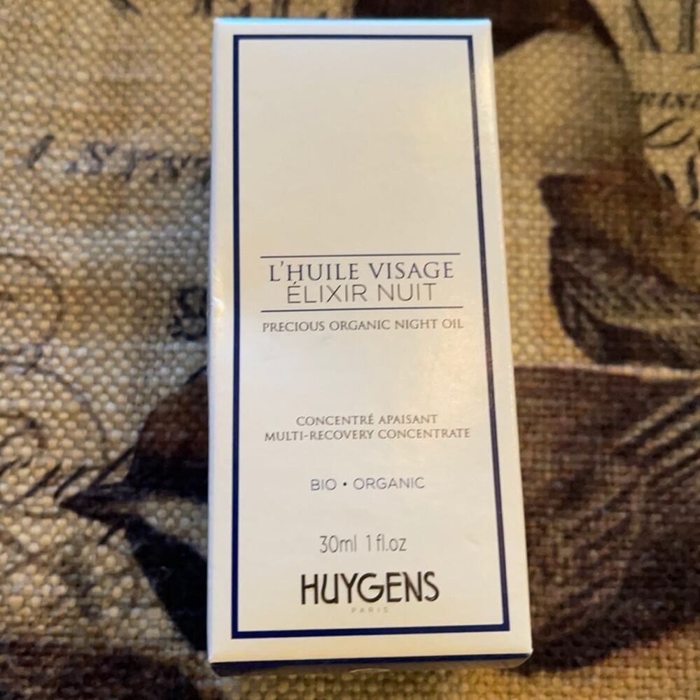NWT Luxury Clean Beauty French Skincare HUYGENS Night Elixir Time Face Oil
